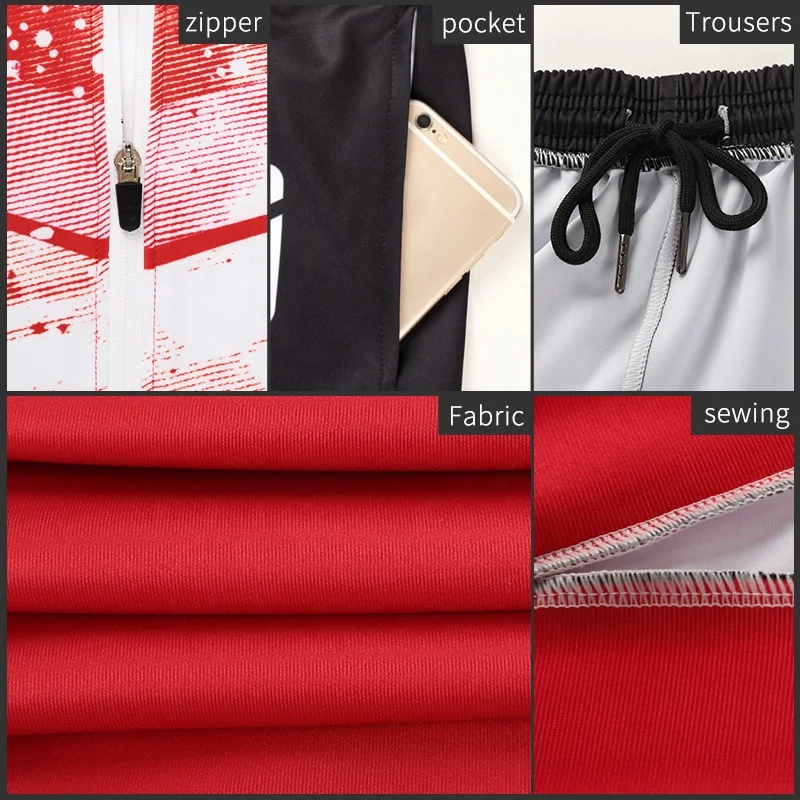 Wholesale Custom Polyester Tracksuit Set Tech Fleece Soccer tracksuits for women Winter Zipper Football tracksuits for men