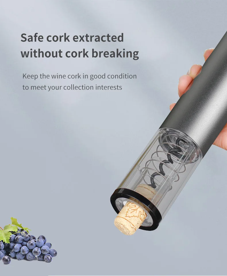 Электронные деловые подарки 2024 инновационные домашние гаджеты поддержка батареи Электрический винный штопор автоматический открывалка для бутылок с логотипом