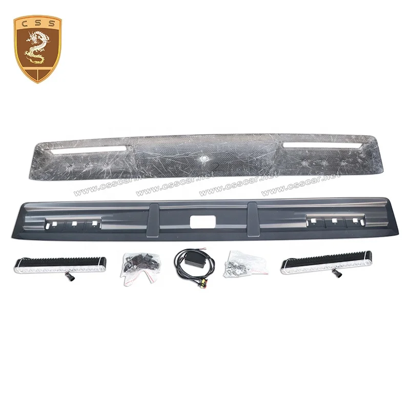  Upgrade B Style Carbon Fiber Front Roof Wing Spoiler With LED Light For Mercedes Bens G Class W464 G63