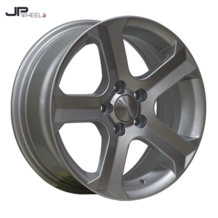#19006 Aluminum Rims Silver Grey15inch 15x6.5J 4x100 4 Holes Five Spokes Star Designed Alloy Wheel For Chevrolet