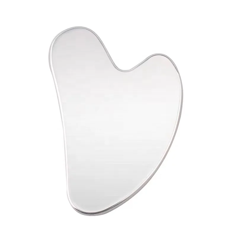 OEM Stainless Steel Gua Sha Heart Shaped Metal Gua Sha Facial Massage Tool Stainless Steel Gua Sha