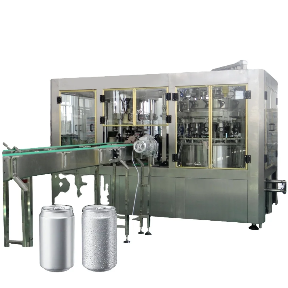 beer Gas Beverage Drinking Can Production Small Machine Can Filler and Seamer Can Filling and Sealing Machine for Water/Juice/So