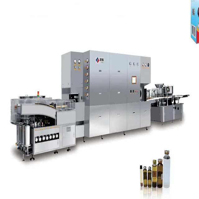 Highfine Chemical Pharmaceutical Vial Ampoule Washing Drying Filling Plugging Sealing Machine
