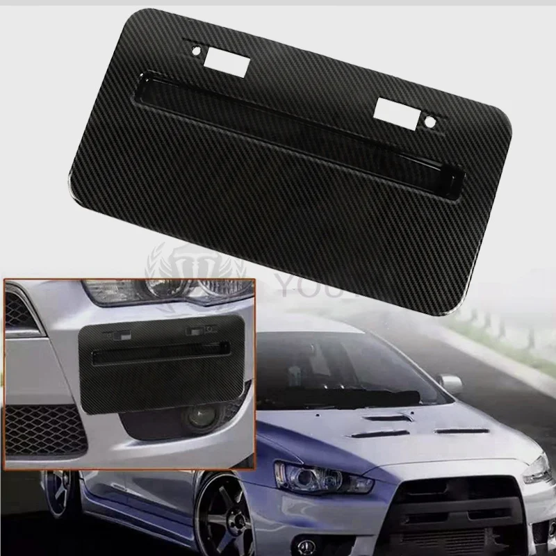 pp license plate frame For Mitsubishi Lancer GTS EVO X 2008-2018 License Plate Bracket car license plate frame