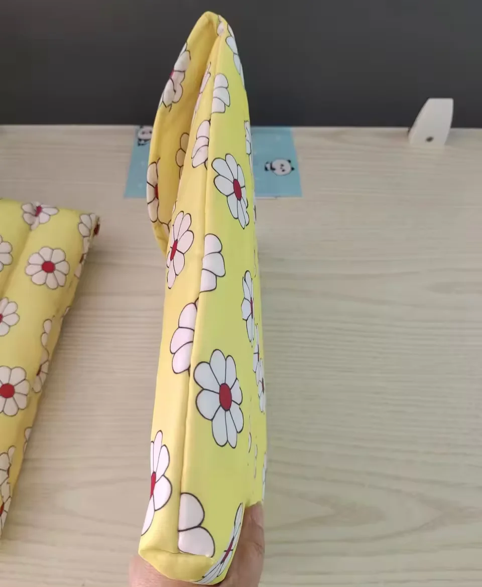 Custom  LOGO  Colorful Puff  Laptop Sleeve Yellow Sunflower  Quilted Laptop Case  Computer protective cover