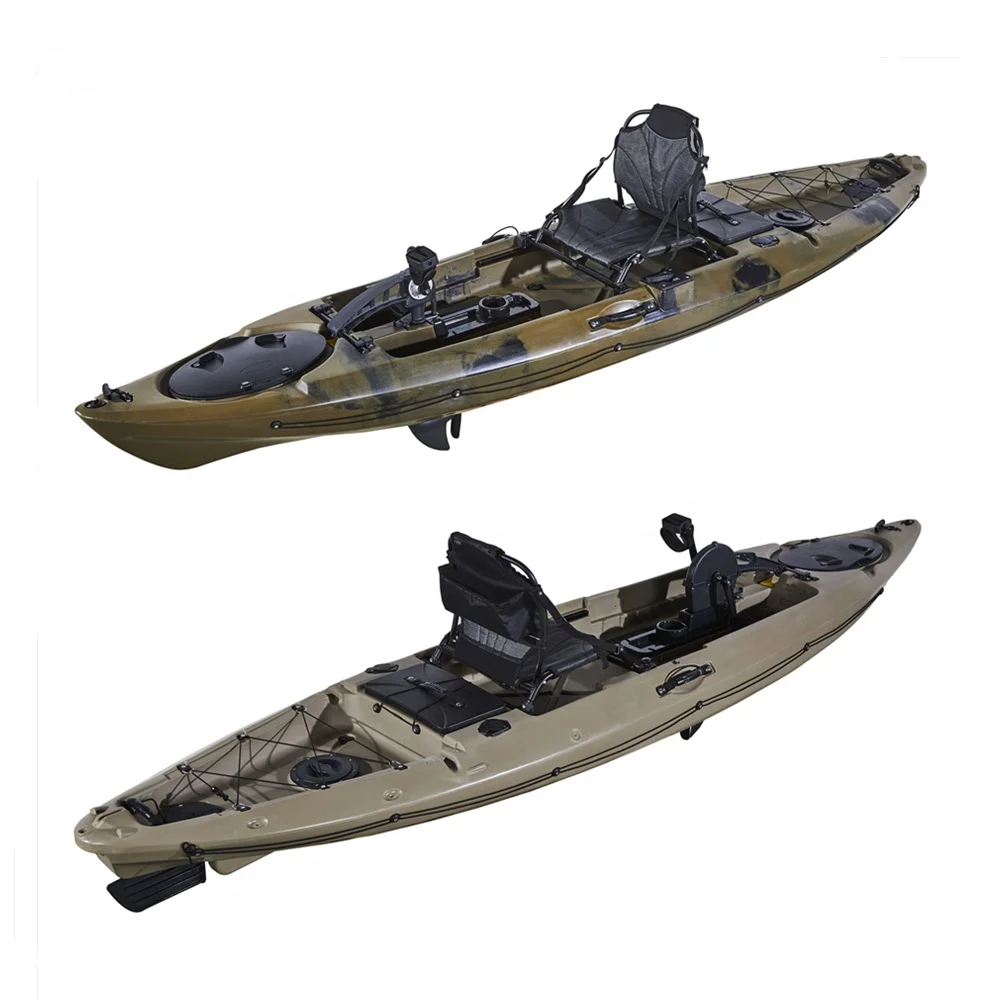 New pro-angler 1 человек сидят на верху Электрический мотор Байдарка рыбалка с держателями