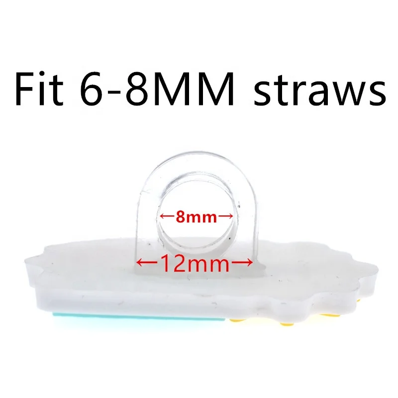 factory price customized wholesale eco-friendly reusable straw lids for tumblers pink rubber 8mm kawaii silicone straw toppers