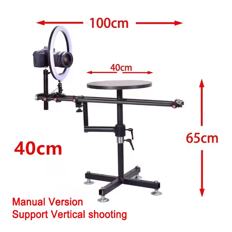 40cm 360 Degree Photography Turntable 60cm Photo Booth Rotating Horizontal Vertical Platform Education-Focused Advertising