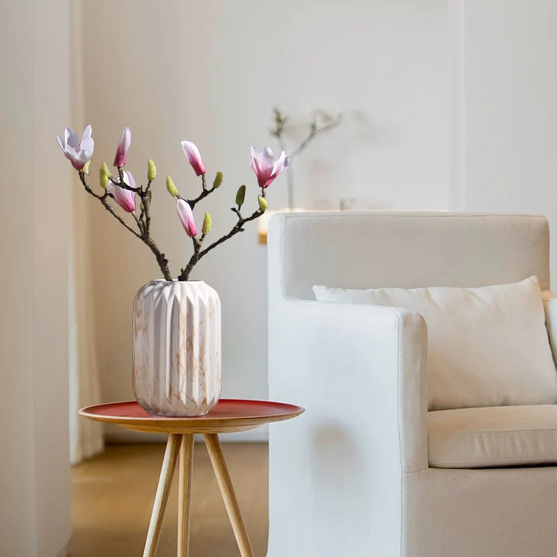 Top sale banquet porcelain vase vintage marble decoration for weddings centerpiece flower vases