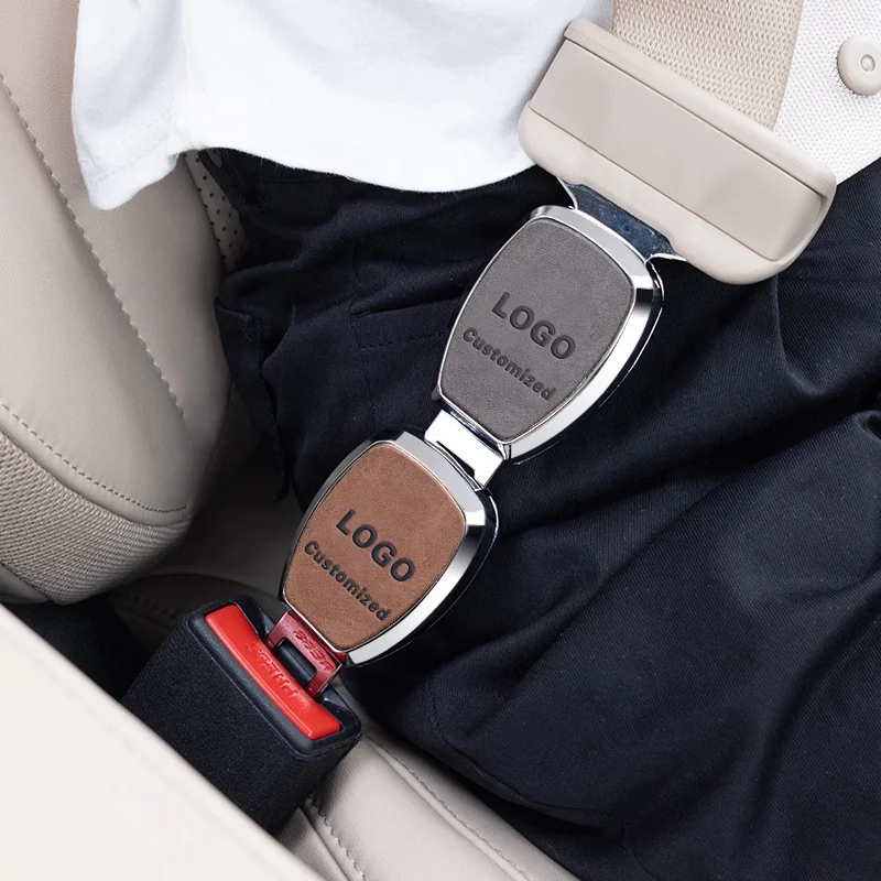 2 Pas Universal Car Safety Seat Belt Extender Customized All Car Logo Auto Seat Belt Extender