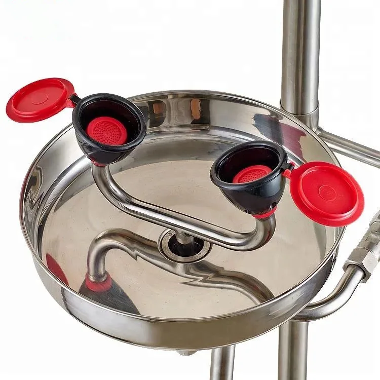 Safety Shower Eyewasher 304sus Laboratory Floor Standing 304sus Safety Station For Shower Eye Wash