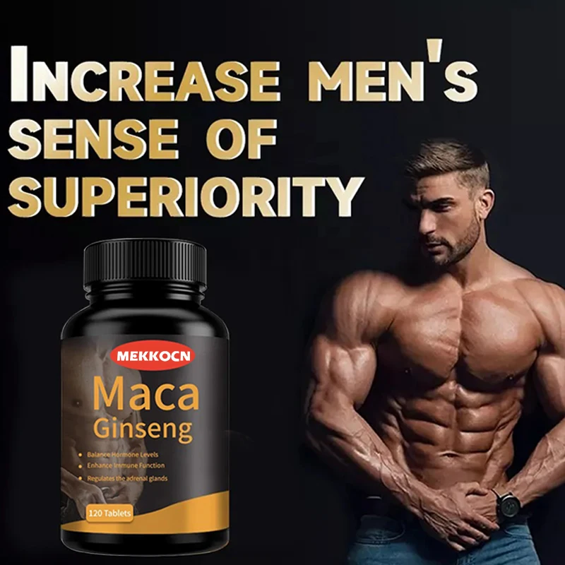 OEM/ODM power natural ginseng capsules maca root capsules with ashwagandha ginseng men supplement ginseng hard capsule