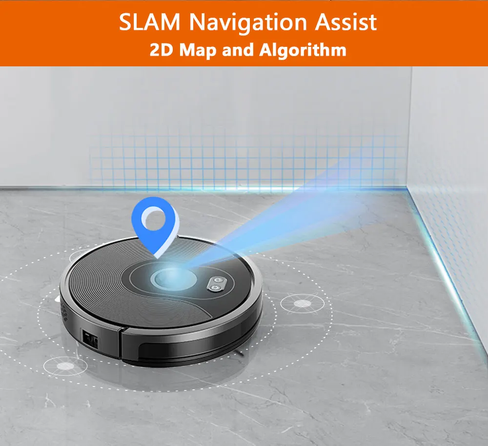 ABIR X6.Camera Navigation System,Intelligent Slim, Quiet, Automatic Self-Charging  Custom Vacuum Cleaner Robot