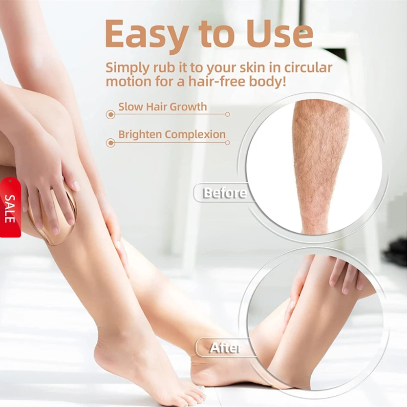 Painless crystal physical cristal hair eraser crystal hair removal pad hair remover