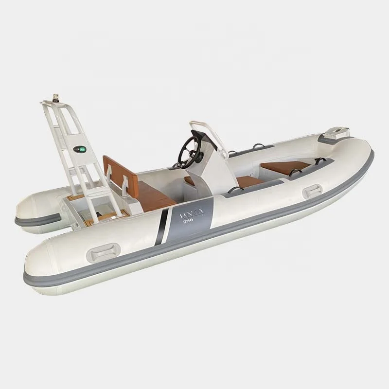 390 cm deep-v rib boat hypalon aluminium boat motor boat rib