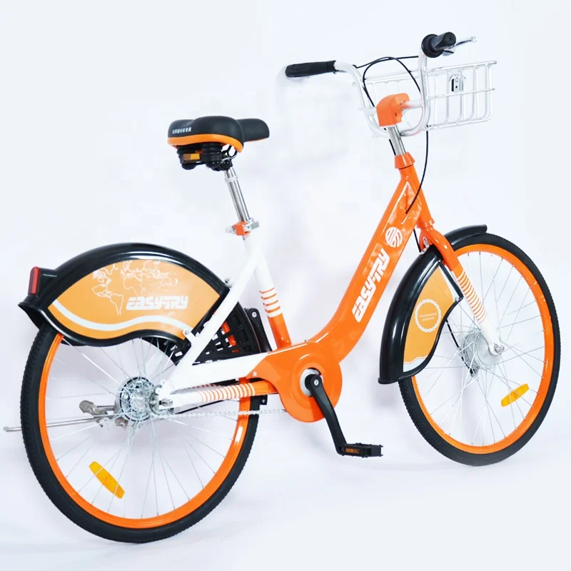 sharing bike 24 inch aluminum alloy frame anti-theft screw solid tyres ofo GPS smart locker dockless