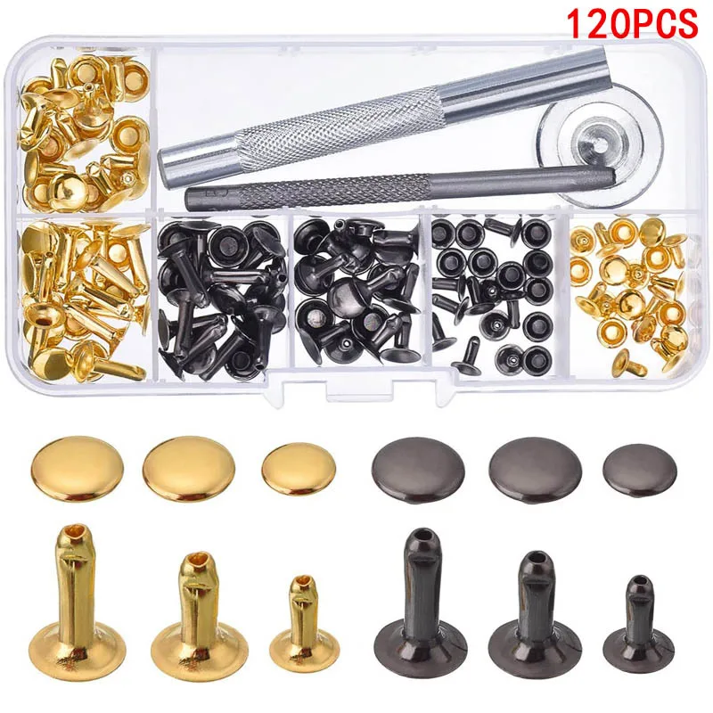 Hot Sale Decorative Studs Round metal Flat Rivets Bag Shoes Decoration clothing