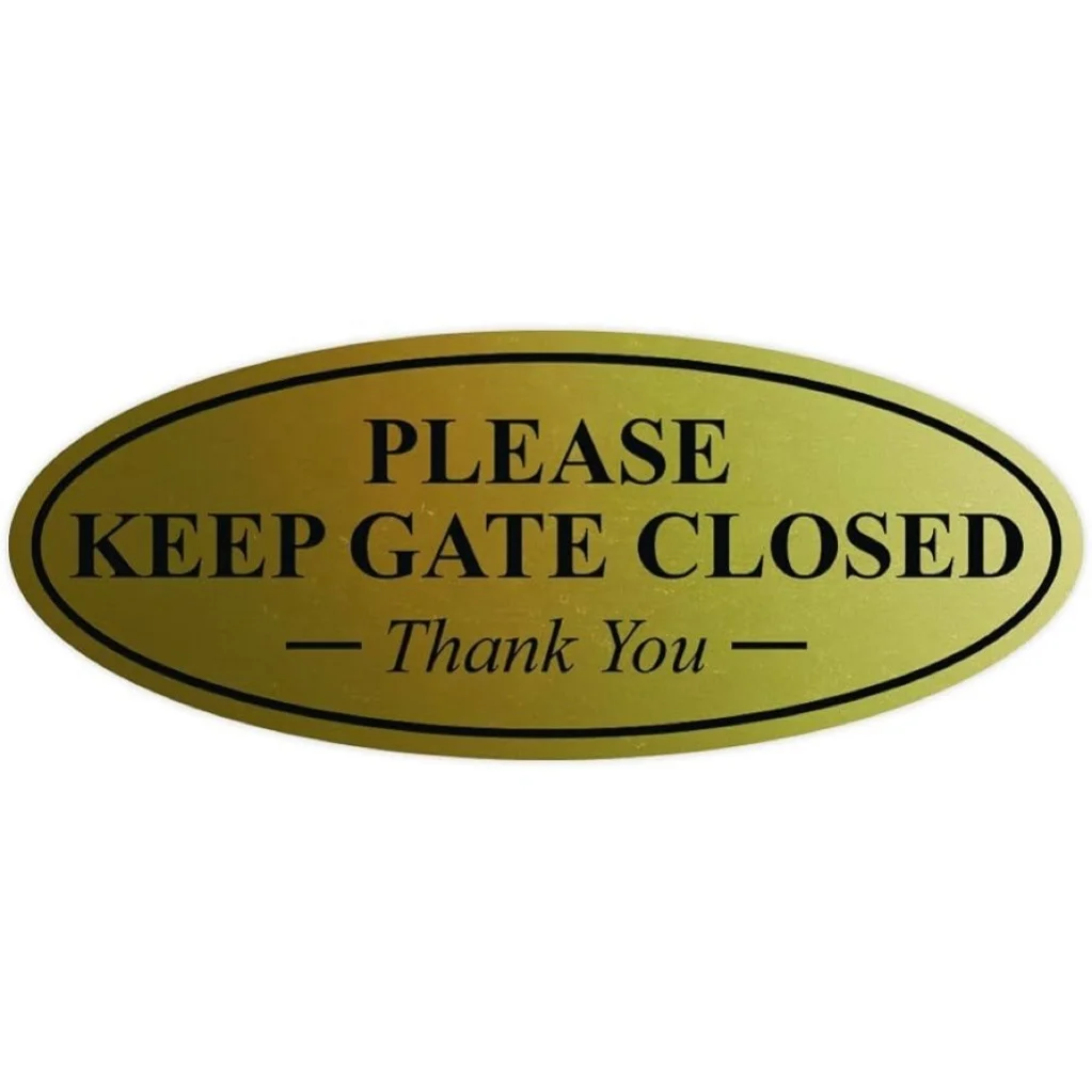 Securun PLEASE KEEP GATE CLOSED Thank You Sign