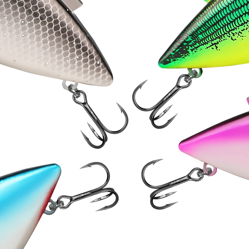 Palmer 7.5cm 15.6g vib fishing lures 6.5cm 12.7g hard bait vib lure crank bait lure with strong fishing hook lipless crankbait