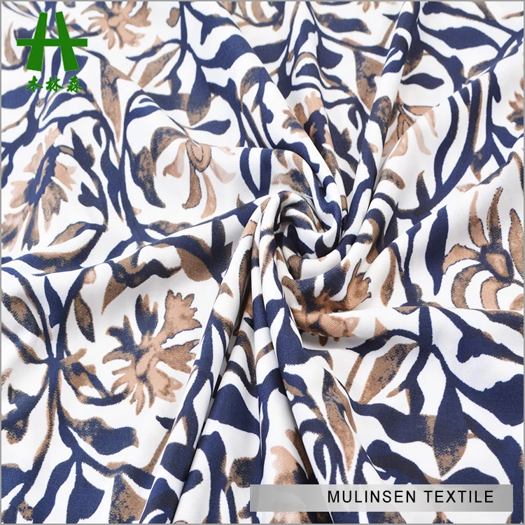 Mulinsen Textile Hot Sale 75D FDY Spandex Poly Printed Knitting Fabric