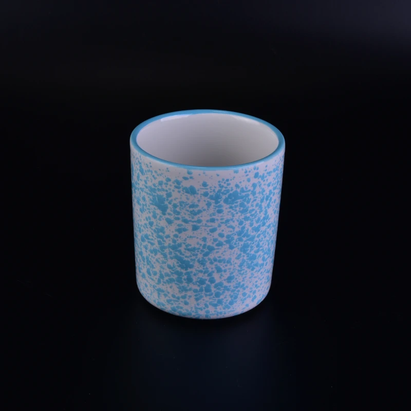 round ceramic candle jar for candle making wholesale