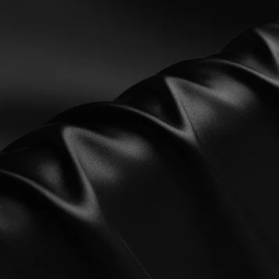 New luxury custom accept digital printing on fabric black white silk fabric 100% pure