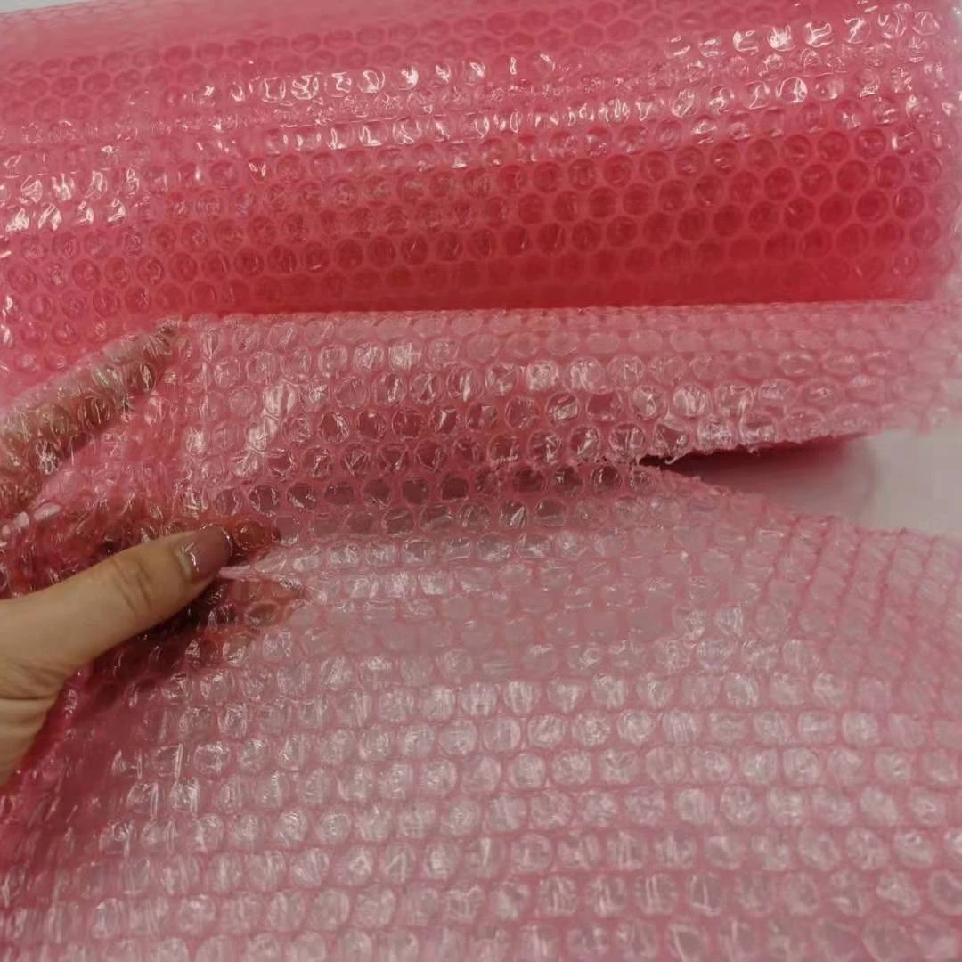 
Waterproof bubble cushion roll heart shape, pink bubble cushion packaging heart shaped 