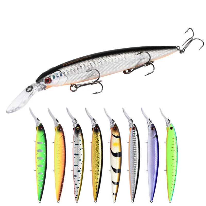 ALLBLUE GEEKO 132SF Rattle Wobbler Fishing Lure Slow Floating Minnow bait