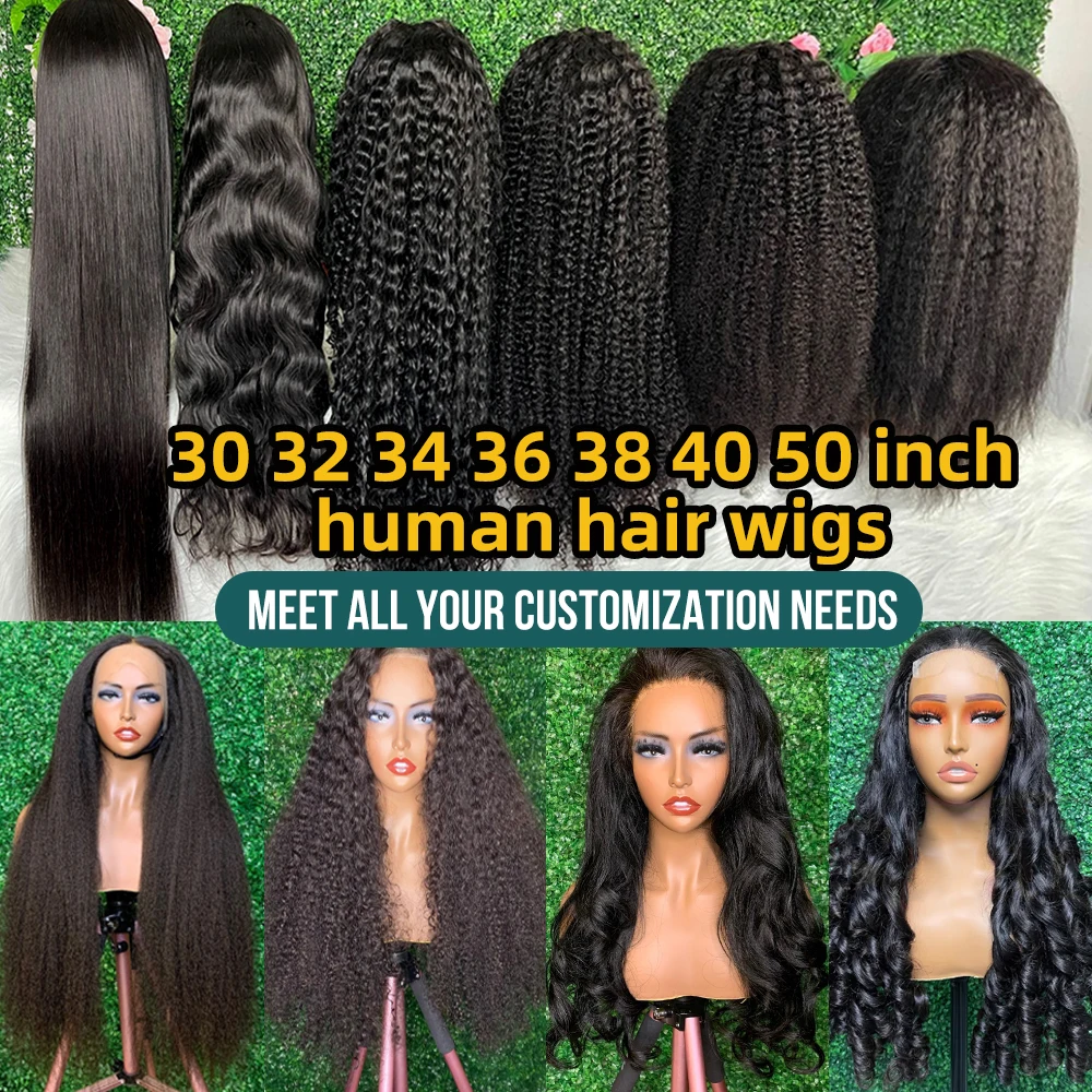 Недорогой парик из натуральных волос 32 34 36 38 дюймов 13x4 13x6