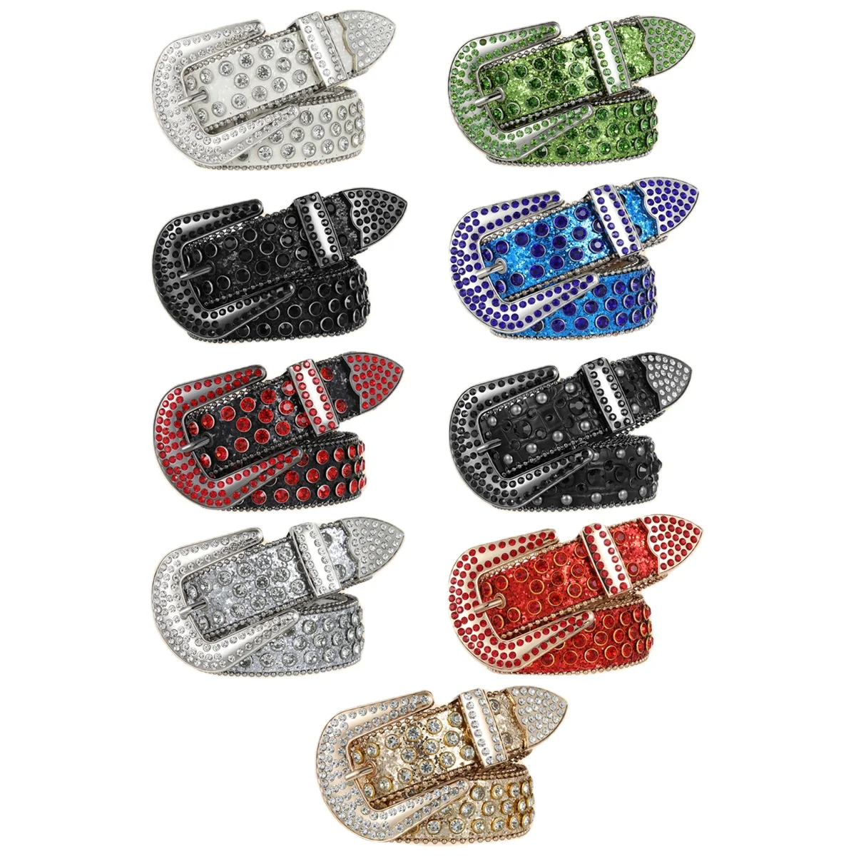 Luxury Women genuine leather accessories rhinestone fashion decorative ladies edition jeans wide belt for lady