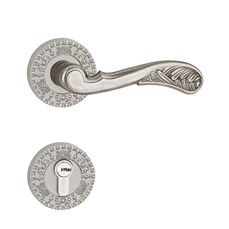Double Sided Lever Handle Mortise Locks Zinc Alloy Panel Mechanical Lock With Keys