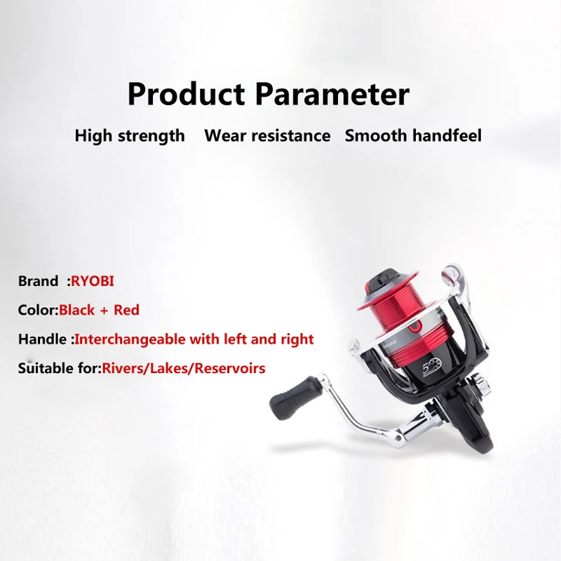 RYOBI RANMI ULTIMATE WARRIOR BR 1000 Lightweight Salt Water Spinning Reel Lure for Left-Handed Use for River Stream Lake Fishing