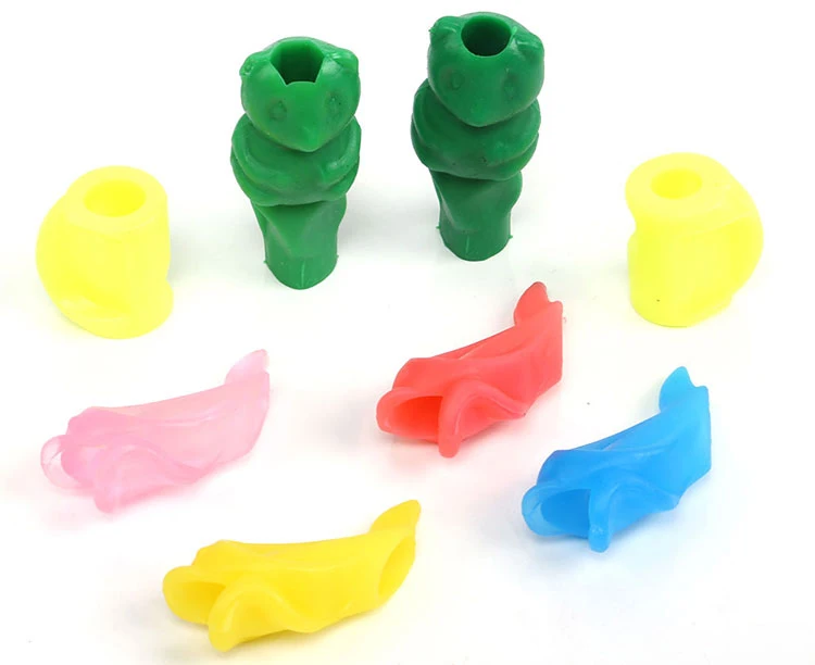 Good Quality Kids Handwriting Stationery Colorful Triangle Shaped Pencil Grip For