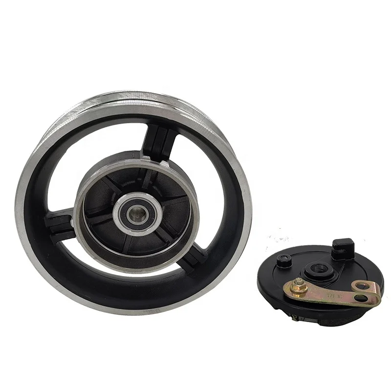 8 inch 10 inch Aluminum alloy rims with drum brake wheel hub fit for electric scooter 10x2.5 10x2.125 200x60 200x50 tire