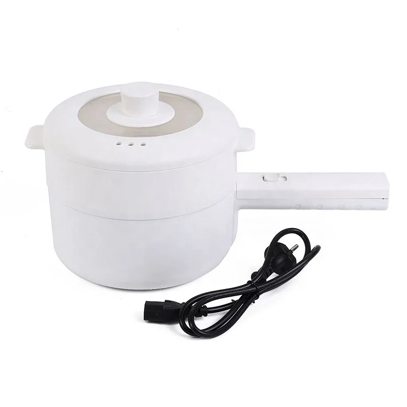 700W 1.8L 220V 18CM Mini Food Noodle Soup Travel Portable Pot Electric Multi Cooking Pot with Steamers
