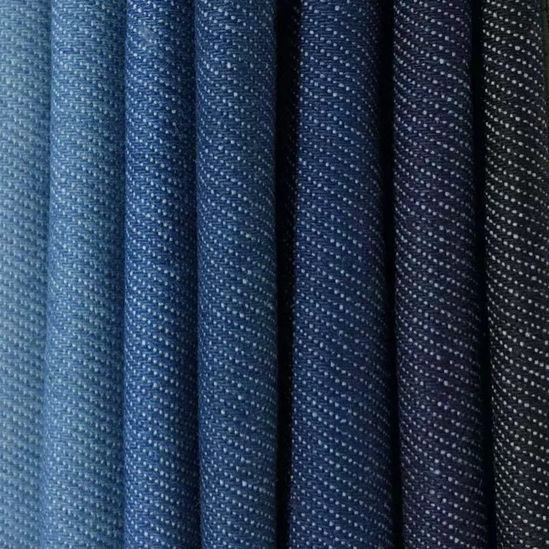 Factory direct 98% cotton 2% spandex stretch denim fabric  jeans fabric suppliers