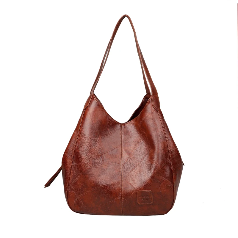 China online shopping Big Handbags for Women PU Leather Three Comparement Large Capacity canvas tote bag with zipper