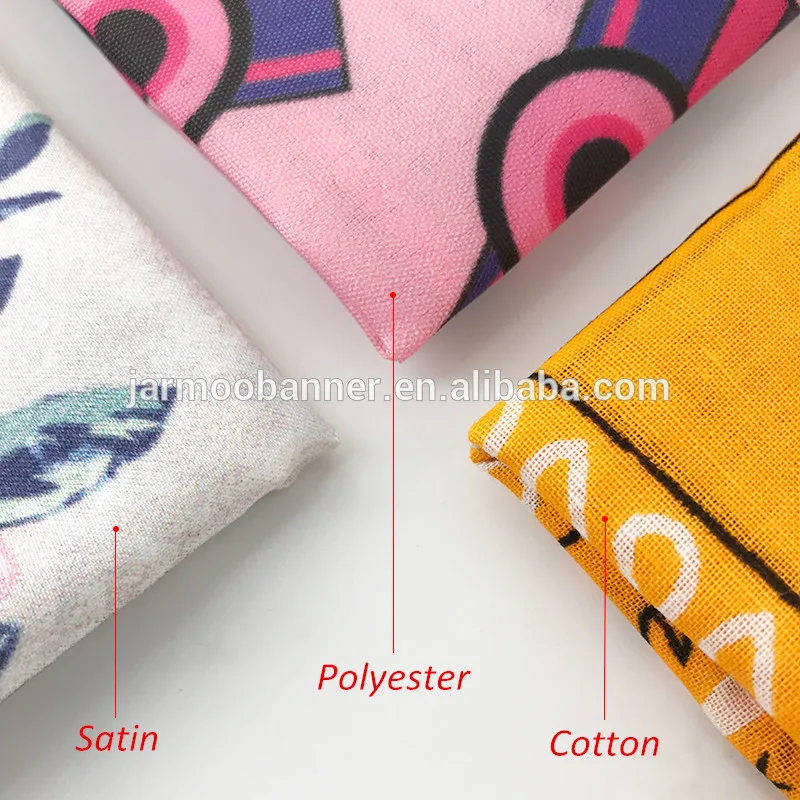 Cheap Red Customized Printing Multifunction Cotton Polyester Silk Satin Bandana Square Promotional gift and Advertising Bandana