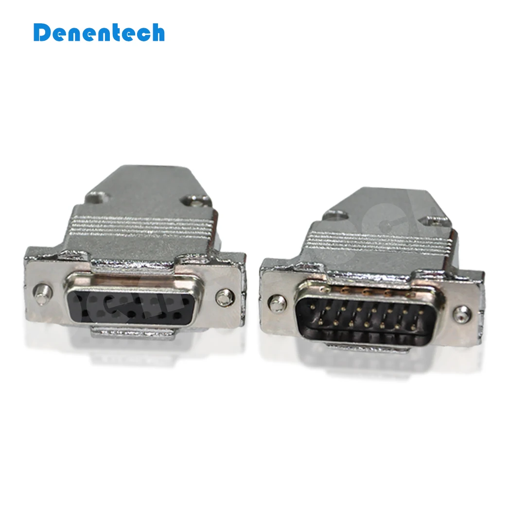 Hot Selling 15P Dual rows cable d-sub male to female D-SUB db9 rs232 cables for PCB