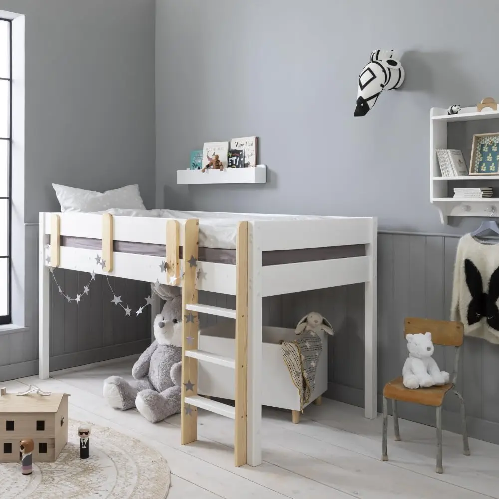 Modern Twin over Twin Bunk Bed for Adults and Kids Wooden Bedroom Furniture from Vietnam Hardwood Bunk Bed for Sale