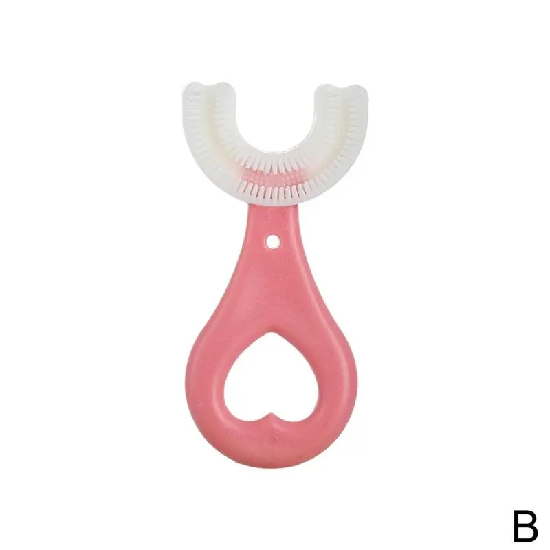 U Shape Silicone Toothbrush Teeth Cleaning Tool Silicone Baby Toothbrush baby Manual Toothbrush