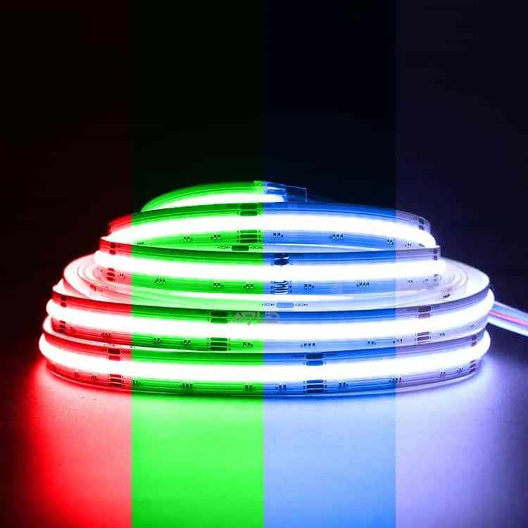 24V 12mm Wide 16W RGBW Colorful Flexible FOB LED Tape