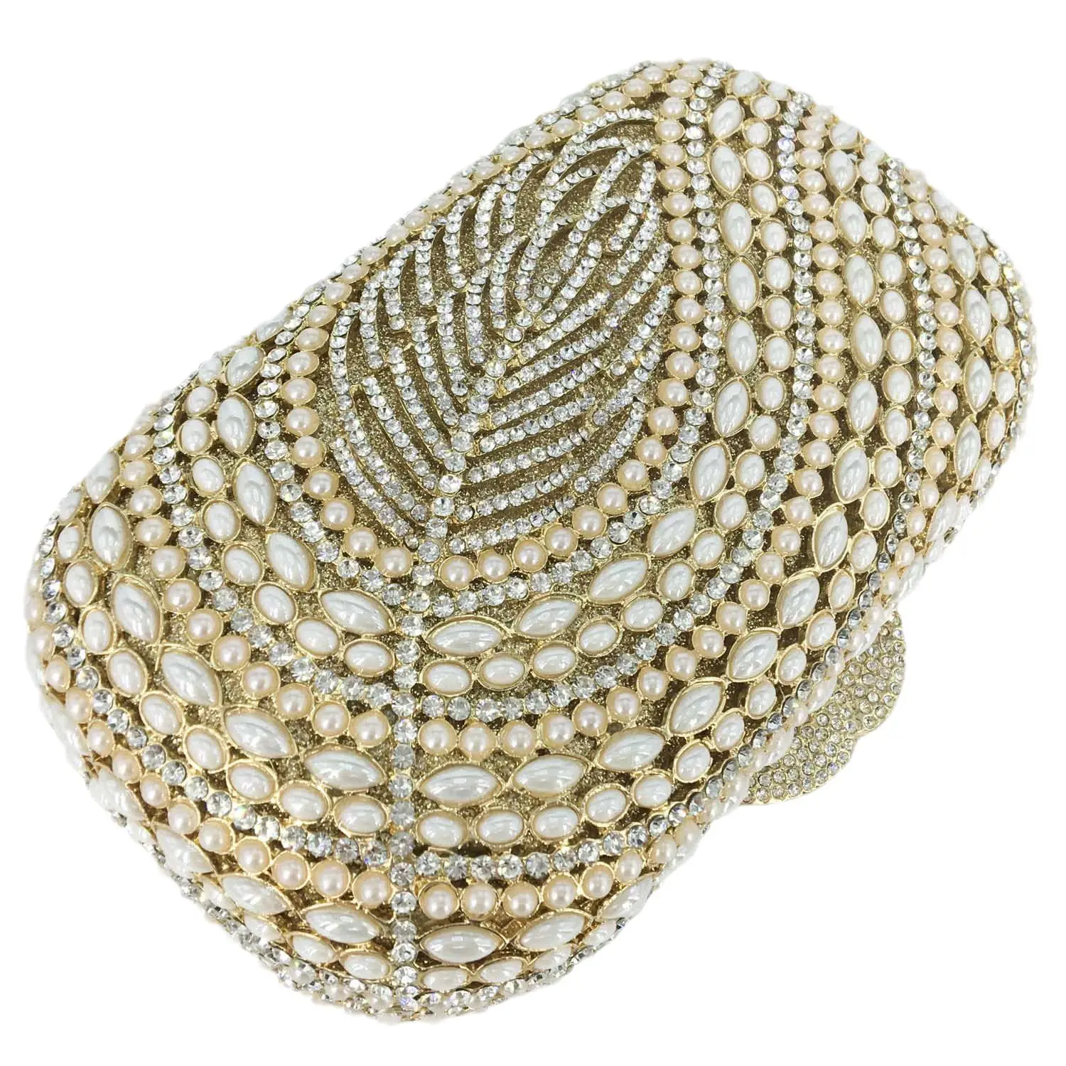 Wholesales Beautiful Rhinestone Clutch Wedding Purse Diamond Evening Bag Crystal Expensive Evening Handbag for Party