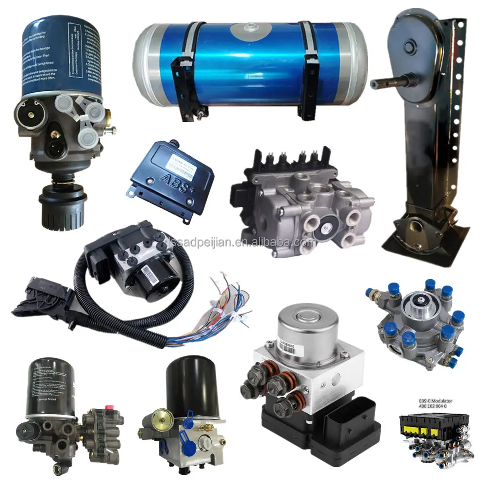 auto brake systems for trailer abs axle, ebs, axles truck steel air tank for brake system for wabco,scania,benz,