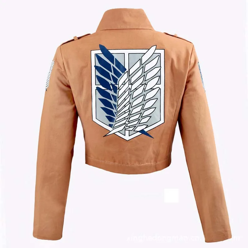  Attack on Titan Shingeki no Kyojin костюм для косплея комплект из кожаных шорт Recon Corps пояс фартук юбка скаутская накидка
