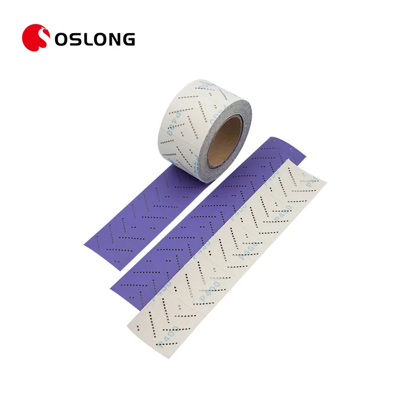 Многослойная керамическая наждачная бумага рулон 12 м шлифовальный лист с фиолетовым крючком и петлей
