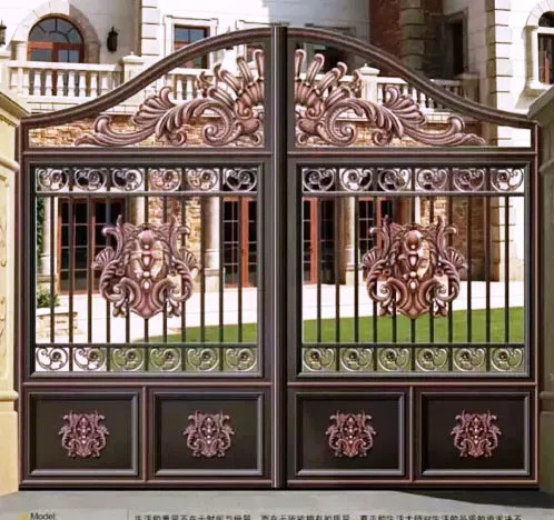 
Luxury good looking cast aluminium main gate Wholesaler cast aluminium double swing gate indian house main gate designs 