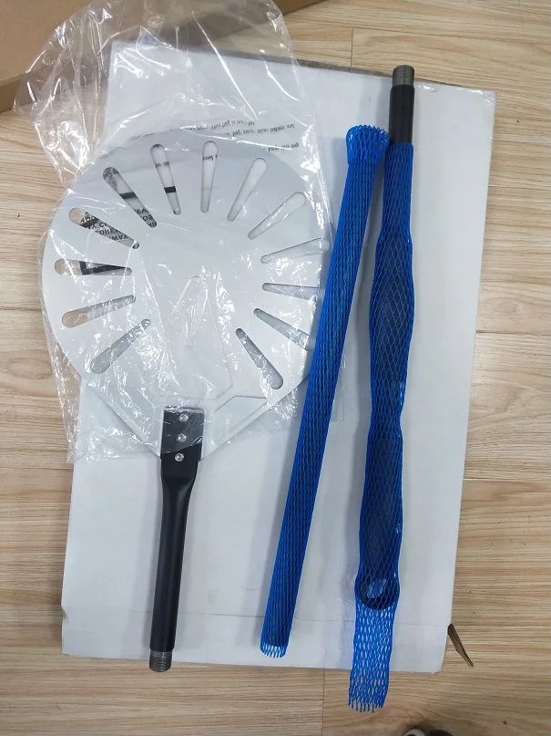 2024 Hot Sale Detachable Pizza Peel Perforated Aluminum Hard-Anodized Pizza Shovel, Used For Kitchen Accessories