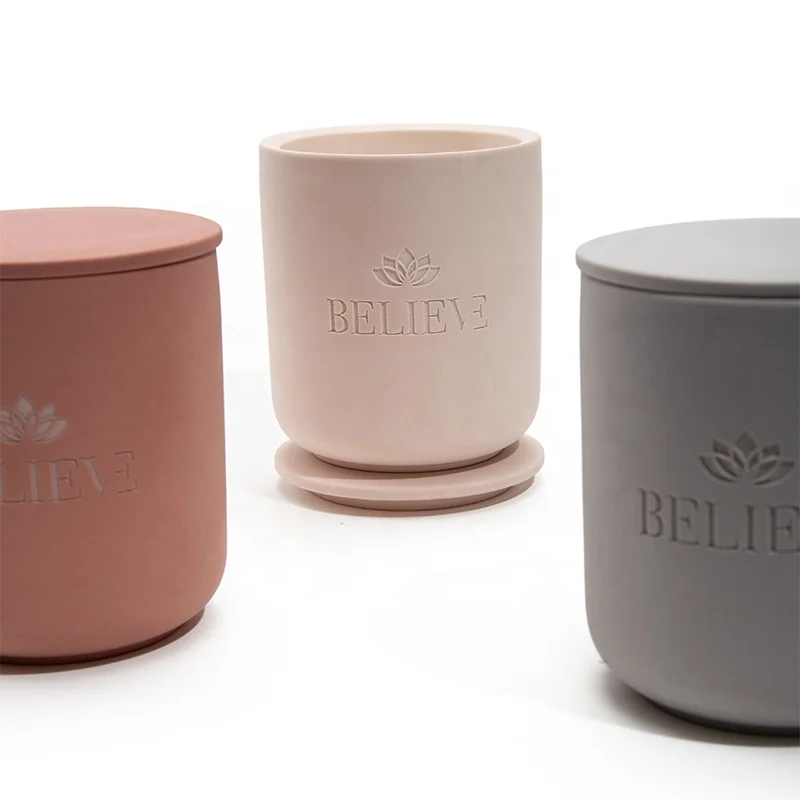 AIKUN Custom Grave Carve Logo Ceramics Unique Gift Soy Gift Lavender Scent Custom Scented Candles With Gift Box