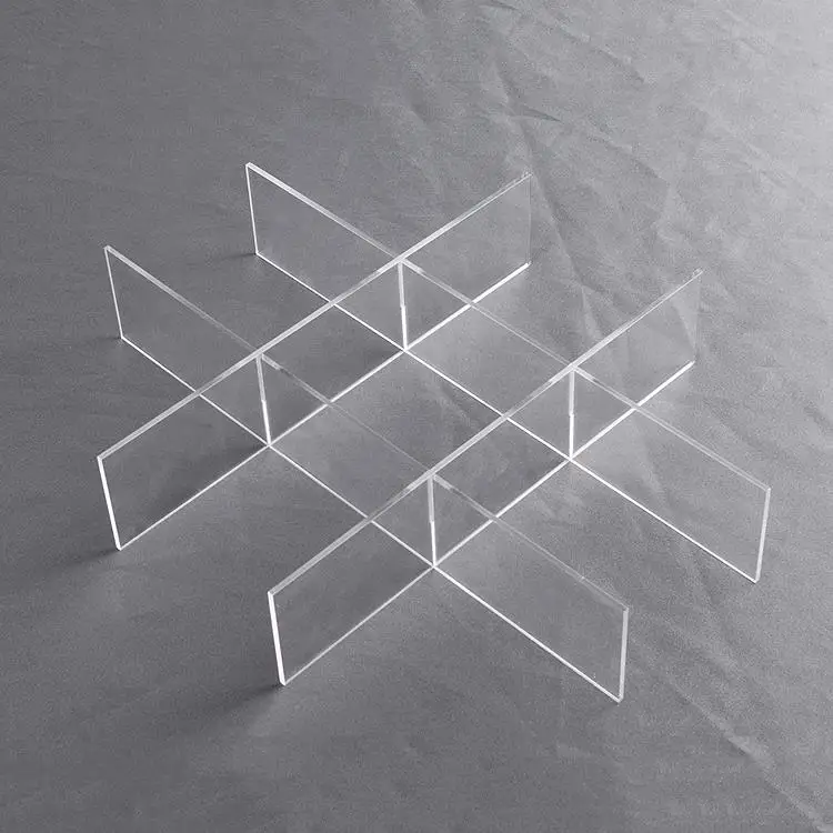 Custom Clear Drawer Divider Acrylic Tray Divider For Different Drawer